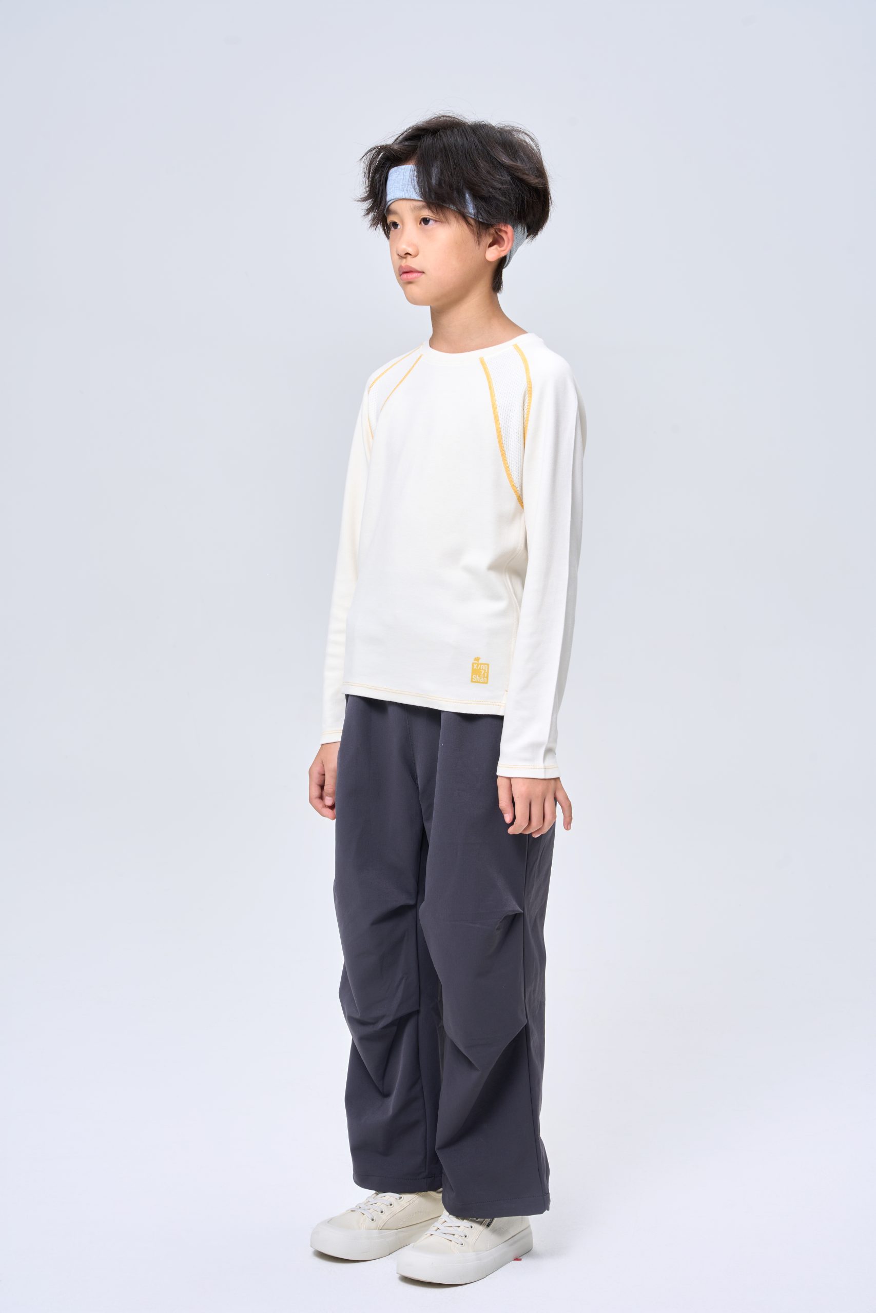 Warm Ginger Color Block Breathable Mesh Thermal Top - Image 6