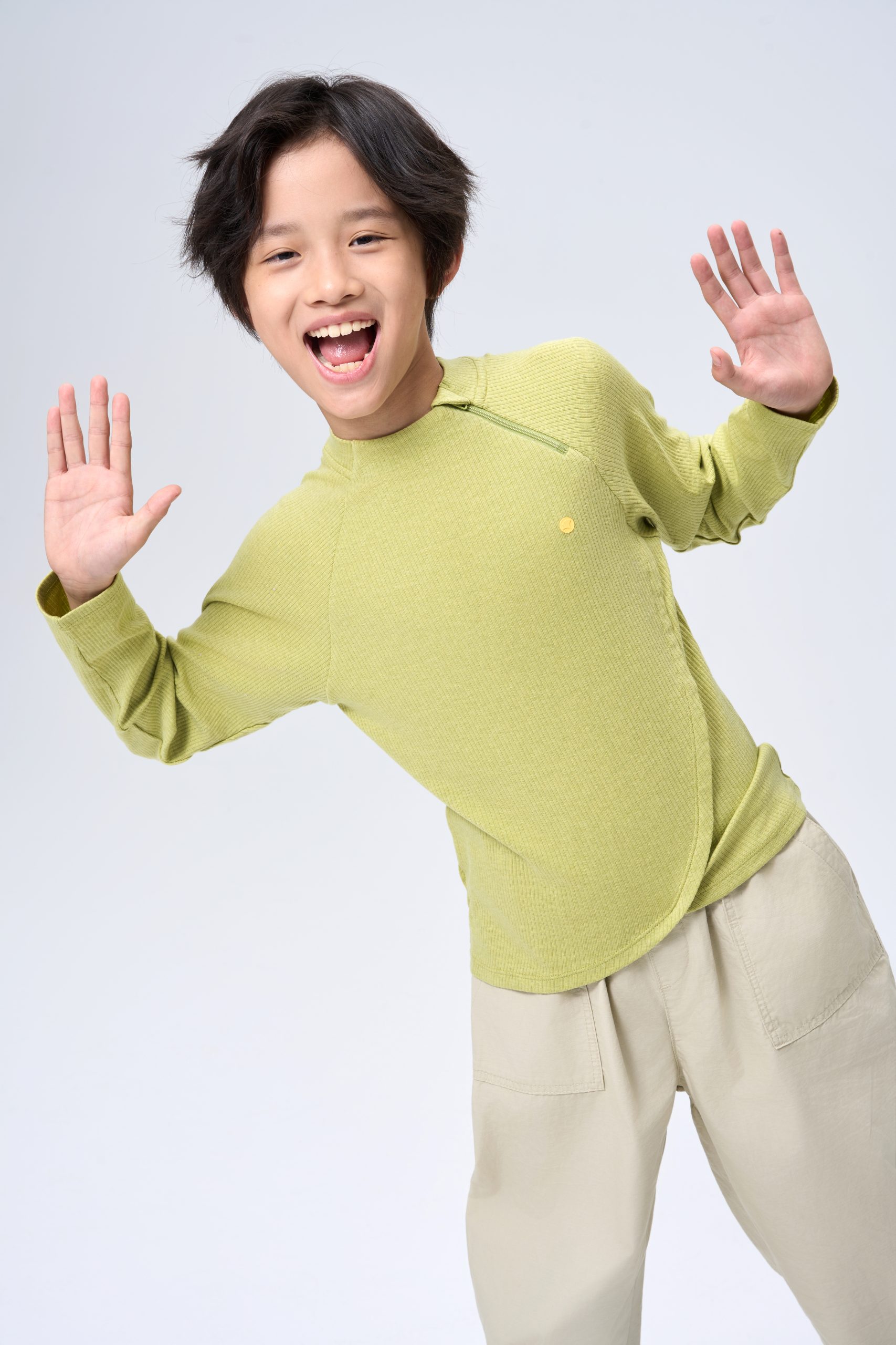 kids woolblend zipper shirt - Image 4