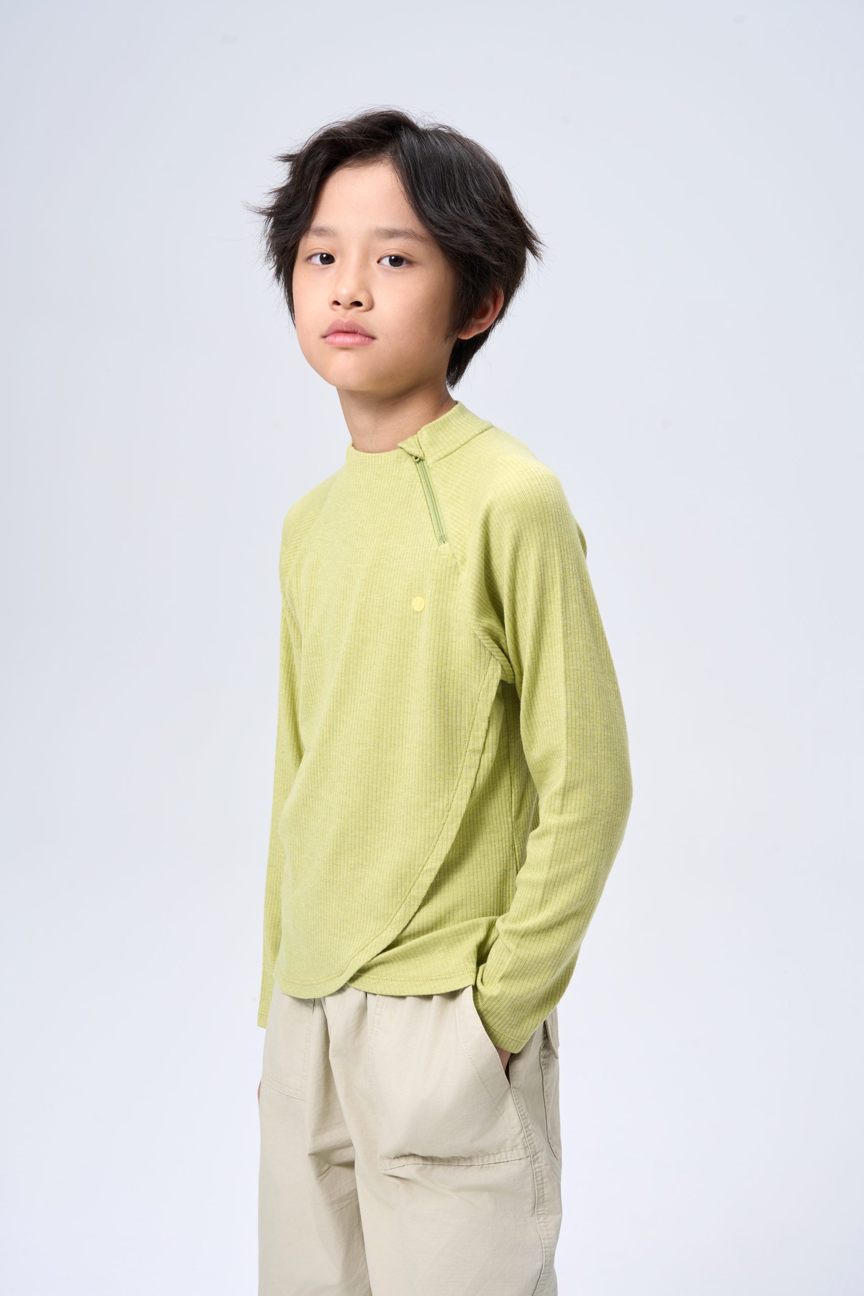 kids woolblend zipper shirt - Image 3