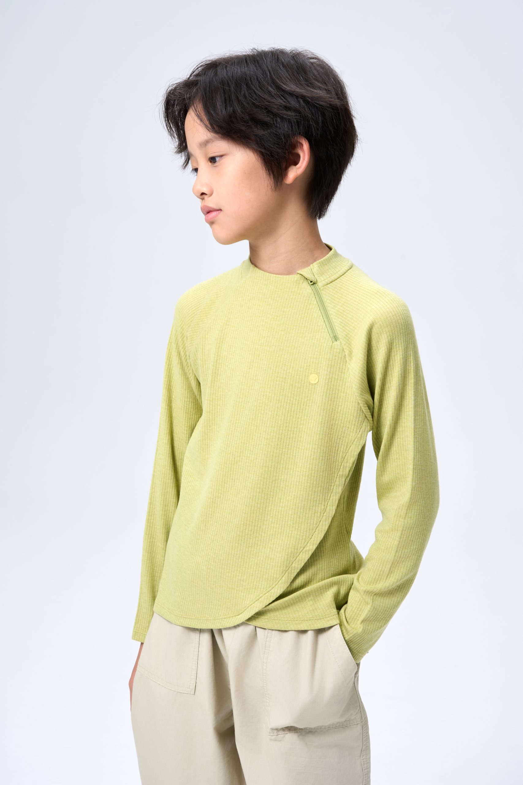 kids woolblend zipper shirt - Image 2