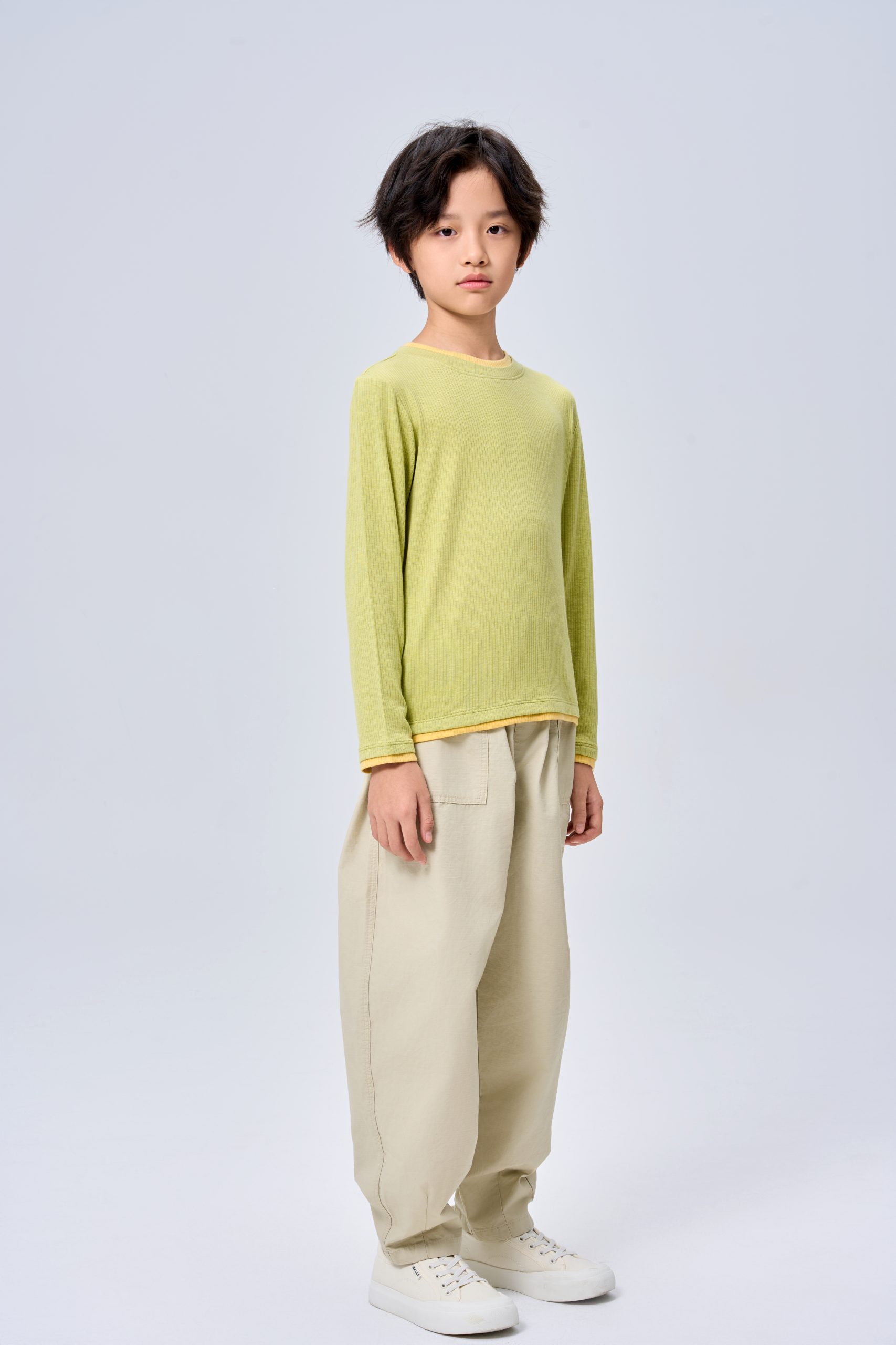 kids woolblend basic shirt - Image 4