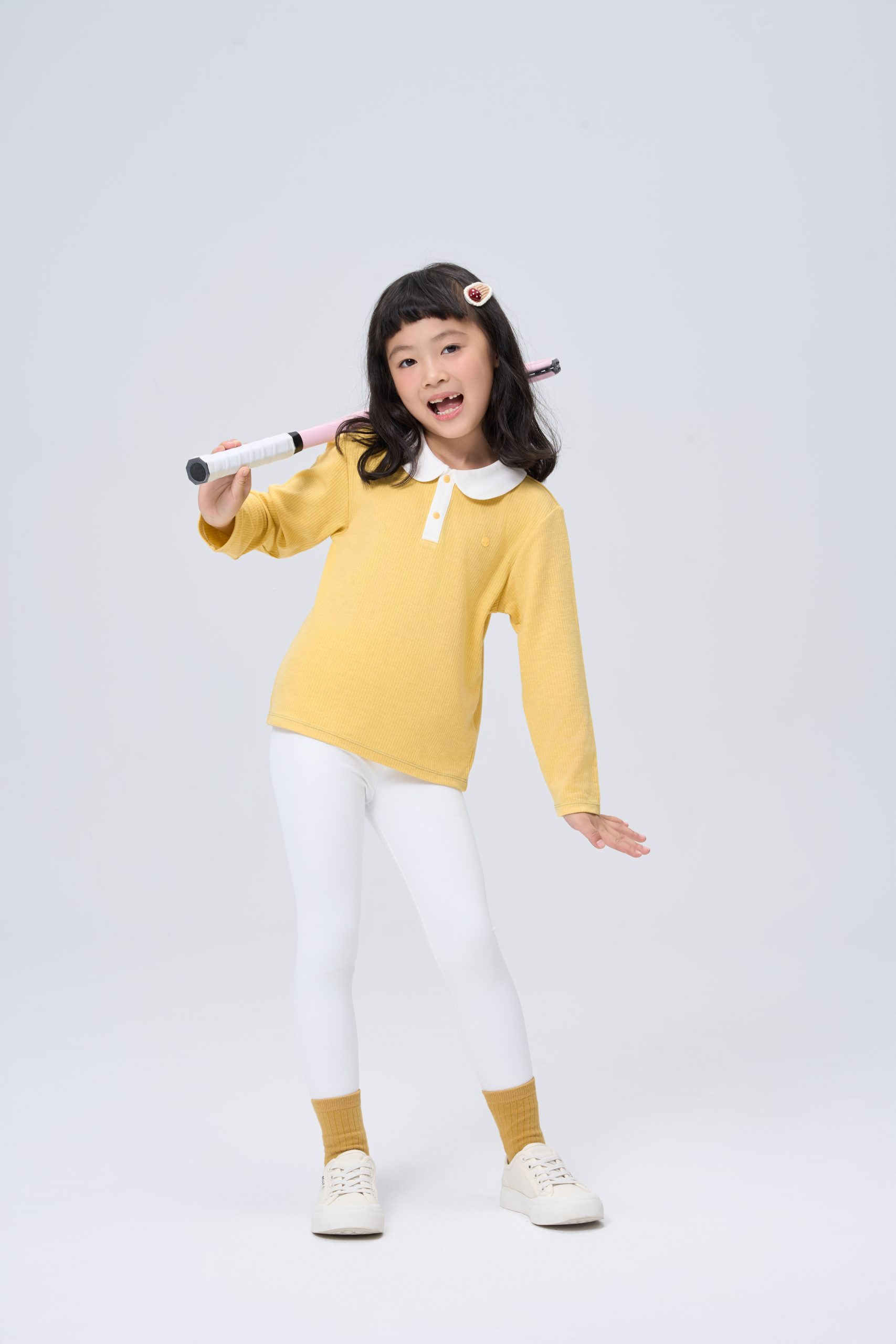 kids woolblend doll collar shirt - Image 4